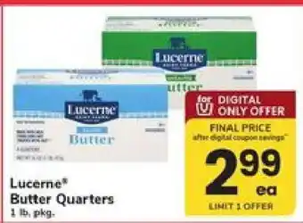 Safeway Lucerne Butter Quarters offer