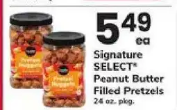 Safeway Signature SELECT Peanut Butter Filled Pretzels offer