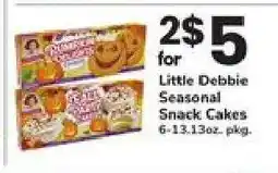 Safeway Little Debbie Seasonal Snack Cakes offer