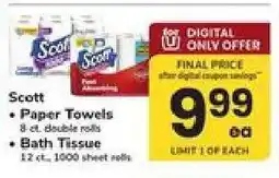 Safeway Scott Paper Towels & Bath Tissue offer