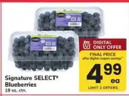 Safeway Signature Select Blueberries offer