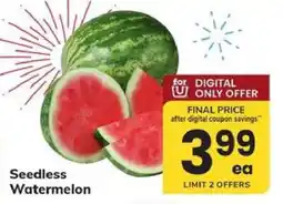Safeway Seedless Watermelon offer