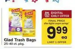 Safeway Glad Trash Bags offer