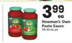 Safeway Newman's Own Pasta Sauce offer