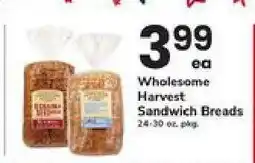 Safeway Wholesome Harvest Sandwich Breads offer