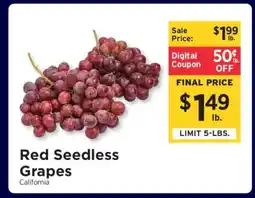 ShopRite Red Seedless Grapes offer