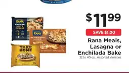 ShopRite Rana Meals, Lasagna or Enchilada Bake offer