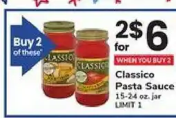 Safeway Classico Pasta Sauce offer