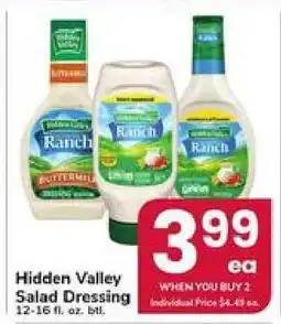 Safeway Hidden Valley Salad Dressing offer