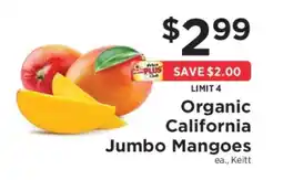 ShopRite Organic California Jumbo Mangoes offer