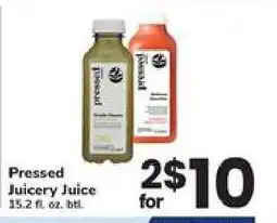 Safeway Pressed Juicery Juice offer