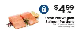 ShopRite Fresh Norwegian Salmon Portions offer