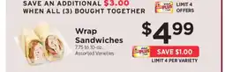 ShopRite Wrap Sandwiches offer