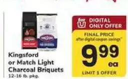 Safeway Kingsford or Match Light Charcoal Briquets offer
