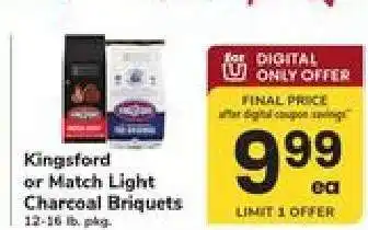 Kingsford or Match Light Charcoal Briquets