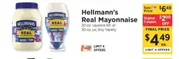 ShopRite Hellmann's Real Mayonnaise offer