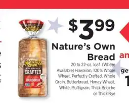 ShopRite Nature's Own Bread offer
