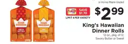 ShopRite King's Hawaiian Dinner Rolls offer