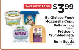 ShopRite BelGioioso Fresh Mozzarella Cups, Balls or Log offer