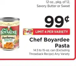 ShopRite Chef Boyardee Pasta offer