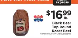 ShopRite Black Bear Top Round Roast Beef offer