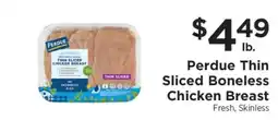 ShopRite Perdue Thin Sliced Boneless Chicken Breast offer