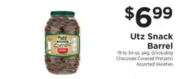 ShopRite Utz Snack Barrel offer