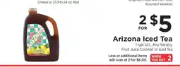 ShopRite Arizona Iced Tea offer