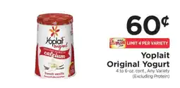 ShopRite Yoplait Original Yogurt offer