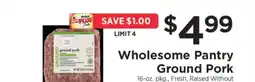 ShopRite Wholesome Pantry Ground Pork offer