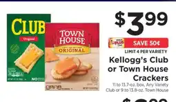 ShopRite Kellogg's Club or Town House Crackers offer
