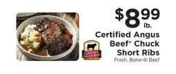ShopRite Certified Angus Beef Chuck Short Ribs offer