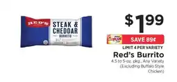 ShopRite Red's Burrito offer