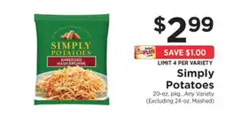 ShopRite Simply Potatoes offer
