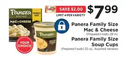 ShopRite Panera Family Size Mac & Cheese or Soup Cups offer