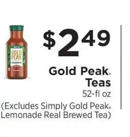 ShopRite Gold Peak Teas offer
