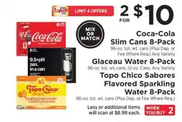 ShopRite Coca-Cola Slim Cans 8-Pack offer