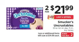 ShopRite Smucker's Uncrustables offer