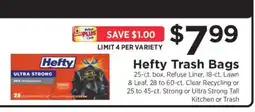 ShopRite Hefty Trash Bags offer