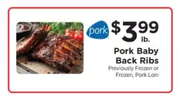 ShopRite Pork Baby Back Ribs offer
