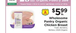 ShopRite Wholesome Pantry Organic Chicken Breast offer