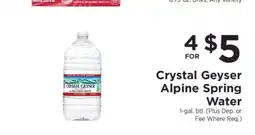 ShopRite Crystal Geyser Alpine Spring Water offer
