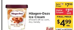 ShopRite Häagen Dazs Ice Cream offer