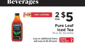 ShopRite Pure Leaf Iced Tea offer