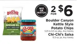 ShopRite Boulder Canyon Kettle Style Potato Chips & Chi-Chi’s Salsa offer