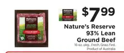 ShopRite Nature’s Reserve 93% Lean Ground Beef offer