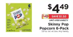 ShopRite Skinny Pop Popcorn 6-Pack offer