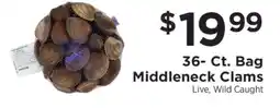 ShopRite Middleneck Clams offer