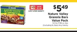 ShopRite Nature Valley Granola Bars Value Pack offer