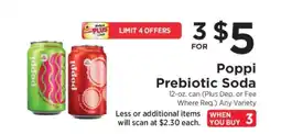 ShopRite Poppi Prebiotic Soda offer